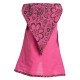 Sharp Sprite hood tunic printed flowers pink