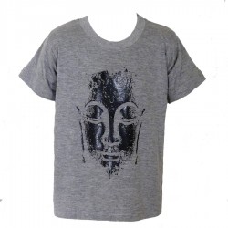 Teeshirt indien Bouddha gris