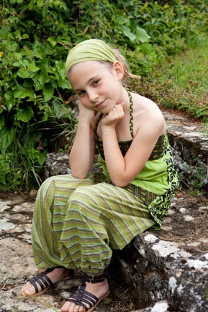 Vêtements filles 10 ans - Mode ethnique - Vêtements enfants Poutali